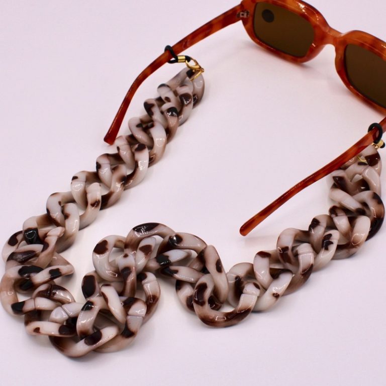 Chaine Pour Lunettes Argentée – Alliage Métallique – Modèle Générique Neuf